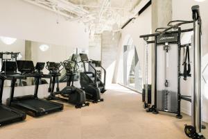 Fitness centrum a/nebo fitness zařízení v ubytování Populus