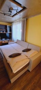 Posteľ alebo postele v izbe v ubytovaní Apartman Motorcycle friendly Osijek
