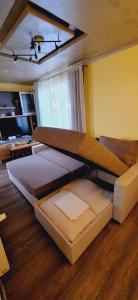 Posteľ alebo postele v izbe v ubytovaní Apartman Motorcycle friendly Osijek