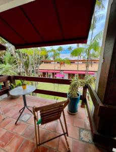 Balkón nebo terasa v ubytování Hotel Casa Paradiso Guarujá