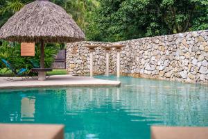 Bazén v ubytování Cuatro Lunas Hotel Boutique nebo v jeho okolí