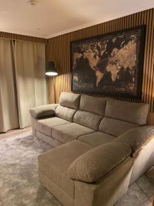 Uma rea de estar em Hotel Lusitano