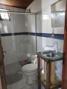 Et badeværelse på Casa 497 Itacare