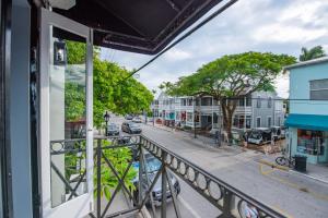 a view of a street from a balcony at Pescado Penthouse in Key West