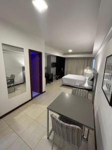 Postel nebo postele na pokoji v ubytování Loft 3 Edf Celita Franca Business e flat