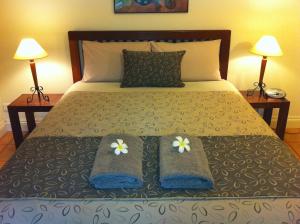Katil atau katil-katil dalam bilik di Cocos Beach Bungalows