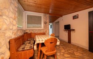Televízia a/alebo spoločenská miestnosť v ubytovaní Nice Home In Liznjan With Wifi