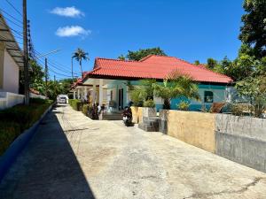 Bygningen som ferieparken ligger i