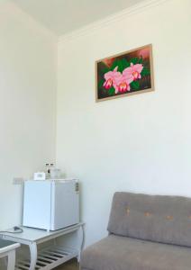 Χώρος καθιστικού στο Quality Time Farmstay Deluxe Room