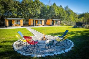 Zahrada ubytování Tiny Houses Transfagarasan