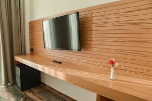 TV a/nebo společenská místnost v ubytování Hotel Albulena