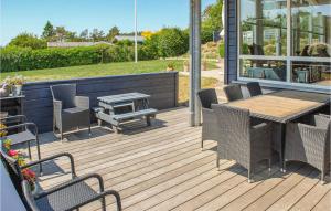 Balkón nebo terasa v ubytování Holiday Home Tunvej Ebeltoft Ix