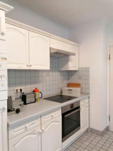 Dapur atau dapur kecil di Ferienwohnung im Plenter +17 gambar