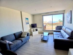 Posezení v ubytování Vue sur mer et plage de Marbella