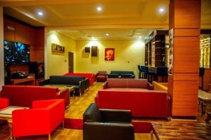 A seating area at Otk's Apartment