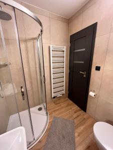 Koupelna v ubytování Apartmány Neli a Kubík
