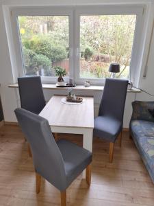 Posezení v ubytování Ferienwohnung Haseltal