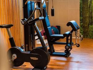 Posilňovňa alebo fitness centrum v ubytovaní Novotel Madrid City Las Ventas