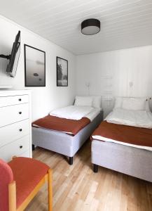 Postel nebo postele na pokoji v ubytování Evedals Camping Växjö
