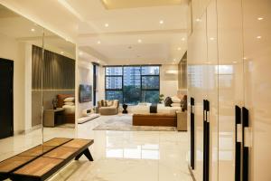 Posezení v ubytování George Residence Cooper Road, Ikoyi