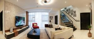 TV a/nebo společenská místnost v ubytování George Residence Cooper Road, Ikoyi