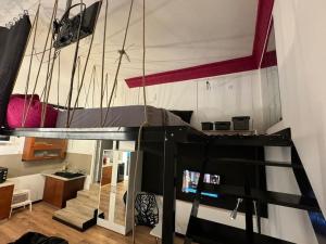 a room with a bunk bed in a room at Joanna 2 Apartment in Larisa +10 photos