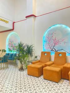 Posezení v ubytování Thanh Thanh Spa & Hotel