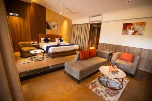 Istumisnurk majutusasutuses Ananthyam Resort by Anukulas