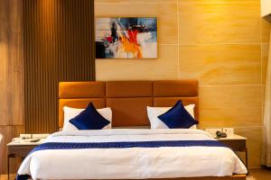 Voodi või voodid majutusasutuse Ananthyam Resort by Anukulas toas