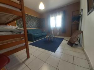 Postel nebo postele na pokoji v ubytování Ti'Kratèr Chambres d'hôtes