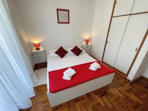 Łóżko lub łóżka w pokoju w obiekcie Apartments Brebric