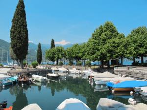 a bunch of boats are docked in a harbor at Holiday Home Eden-3 by Interhome in San Felice del Benaco +19 photos