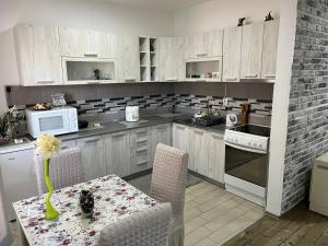 Kuchyň nebo kuchyňský kout v ubytování Apartman Bondi