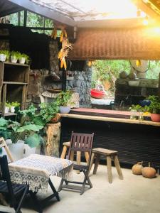 Zahrada ubytování Le Petit Home