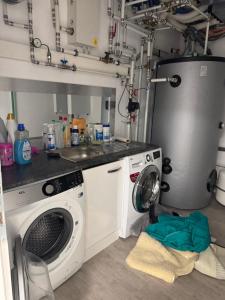 Kuchyň nebo kuchyňský kout v ubytování Paradies Villa