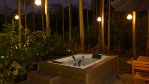 Zahrada ubytování Bobocabin The Tavia, Puncak