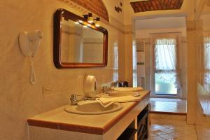 Koupelna v ubytování Hotel Ristorante La Torretta