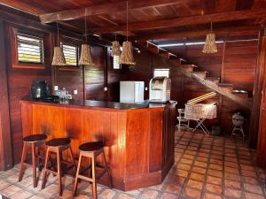 Dapur atau dapur kecil di Atins Bangalôs Pé na Areia +22 gambar