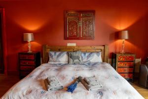 Letto o letti in una camera di Netherbrae