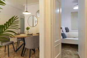 Posteľ alebo postele v izbe v ubytovaní Apartamento Pink Medsea