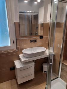 Koupelna v ubytování B&B Pitrén