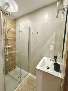 Kúpeľňa v ubytovaní Hagy Apartments