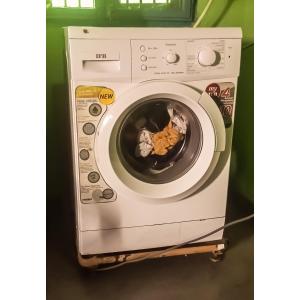 a washing machine with food inside of it at Sai Baba homestay in Kanchipuram +13 photos