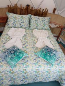 Postel nebo postele na pokoji v ubytování Allegro Eco Glamping