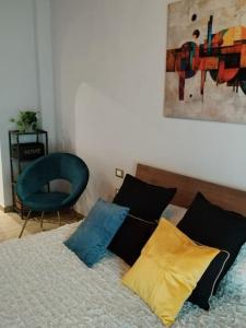 En eller flere senge i et værelse på La Corte di Peretola