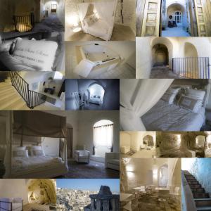 A bed or beds in a room at Giardini di Pietra