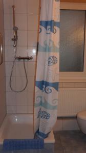 Et badeværelse på Ferienwohnungen Bütow + 22 billeder