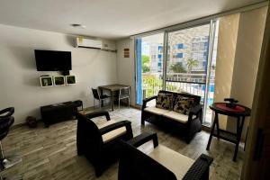 Posezení v ubytování PA Lindo Apartamnto con Aire A