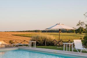 Bazén v ubytování Agriturismo Il Tiro nebo v jeho okolí