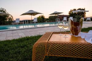 Bazén v ubytování Agriturismo Il Tiro nebo v jeho okolí